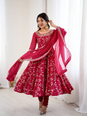 EMBROIDERED ANARKALI GOWN