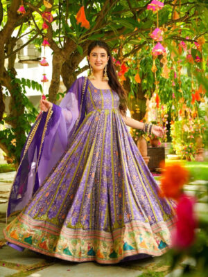 PURE JIMMY ORGANZA SILK ANARKALI