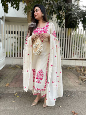 MULMUL CHANDERI SUIT