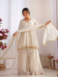 READY TO WEAR WHITE SHARARA