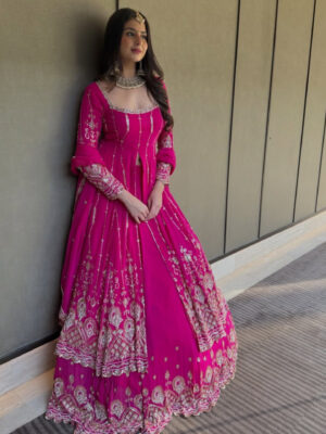 PINK SEQUENCE ANARKALI